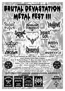Cartaz - Brutal Devastation Metal Fest III